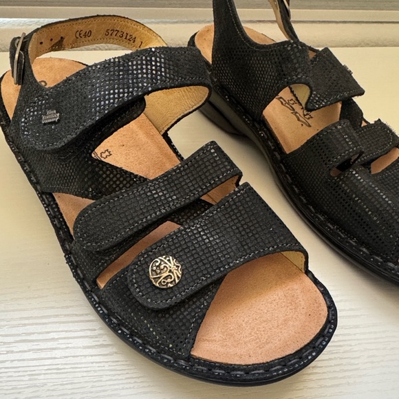 Finn Comfort Gomera Black Women Sandals 40 - Picture 2 of 11